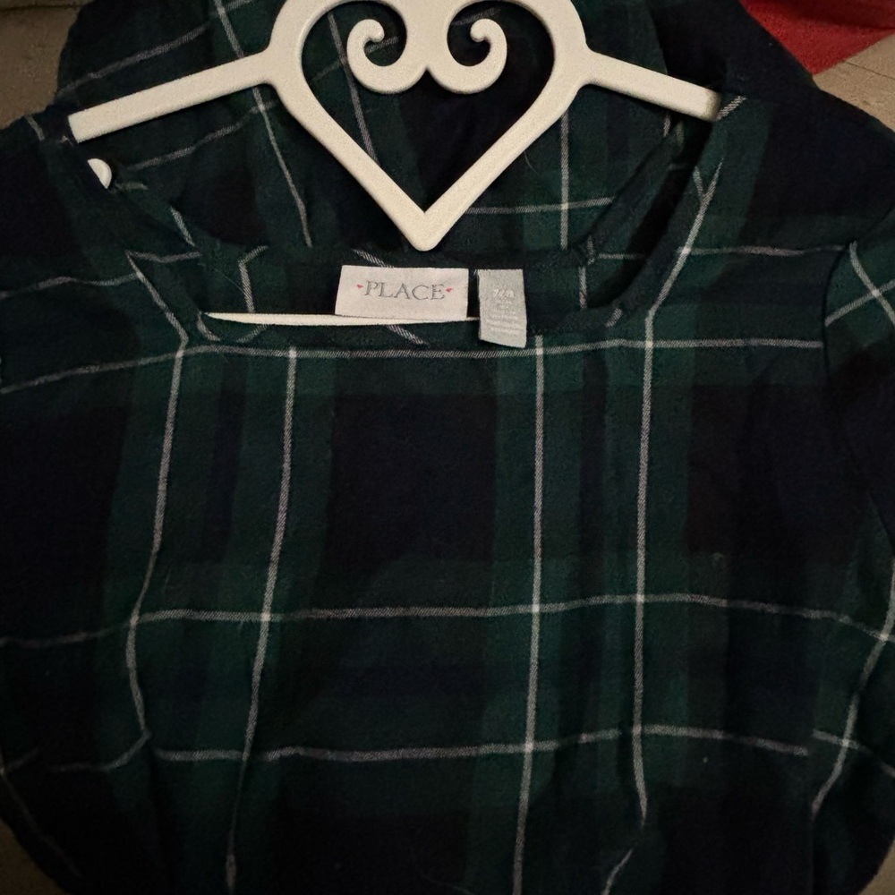 The Children's Place Green Plaid Dress